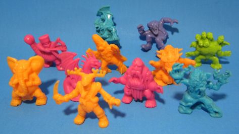 homemade horror muscle things monsters in my pocket