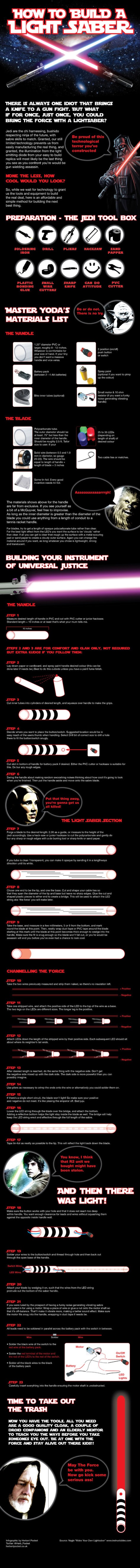 how to make a lightsaber